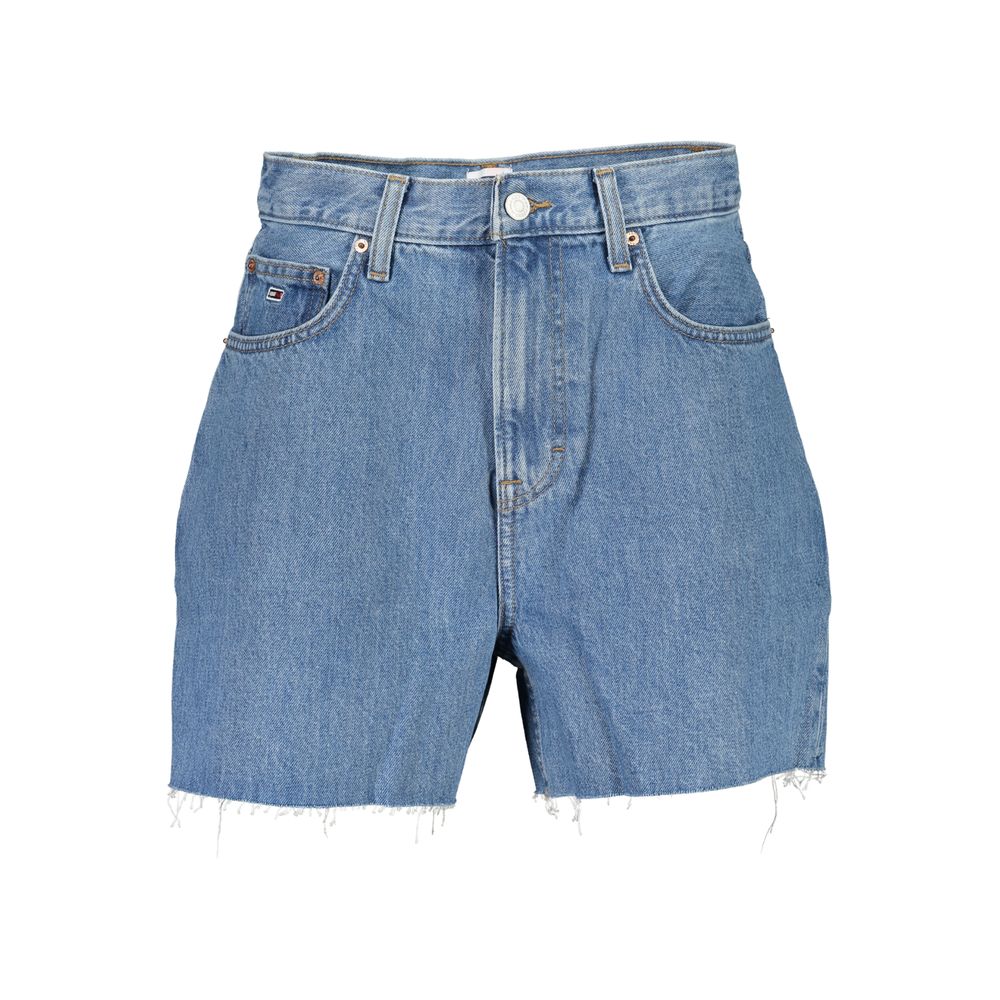 Tommy Hilfiger Blue Cotton Women Short