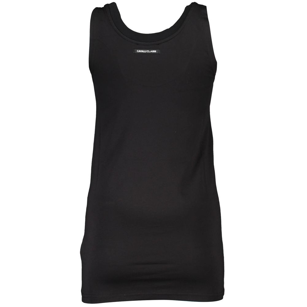 Cavalli Class Black Cotton Women Tank Top