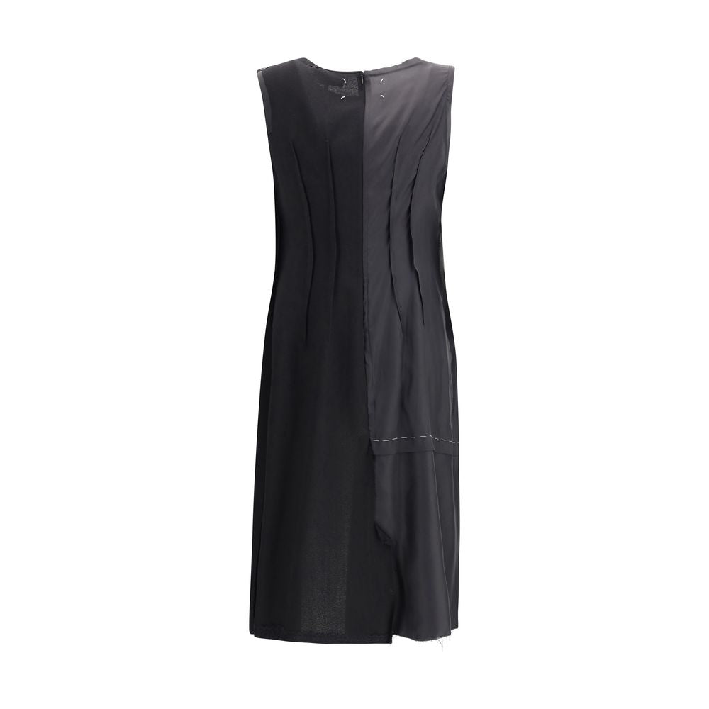 Margiela Black Acetate Casual Dress