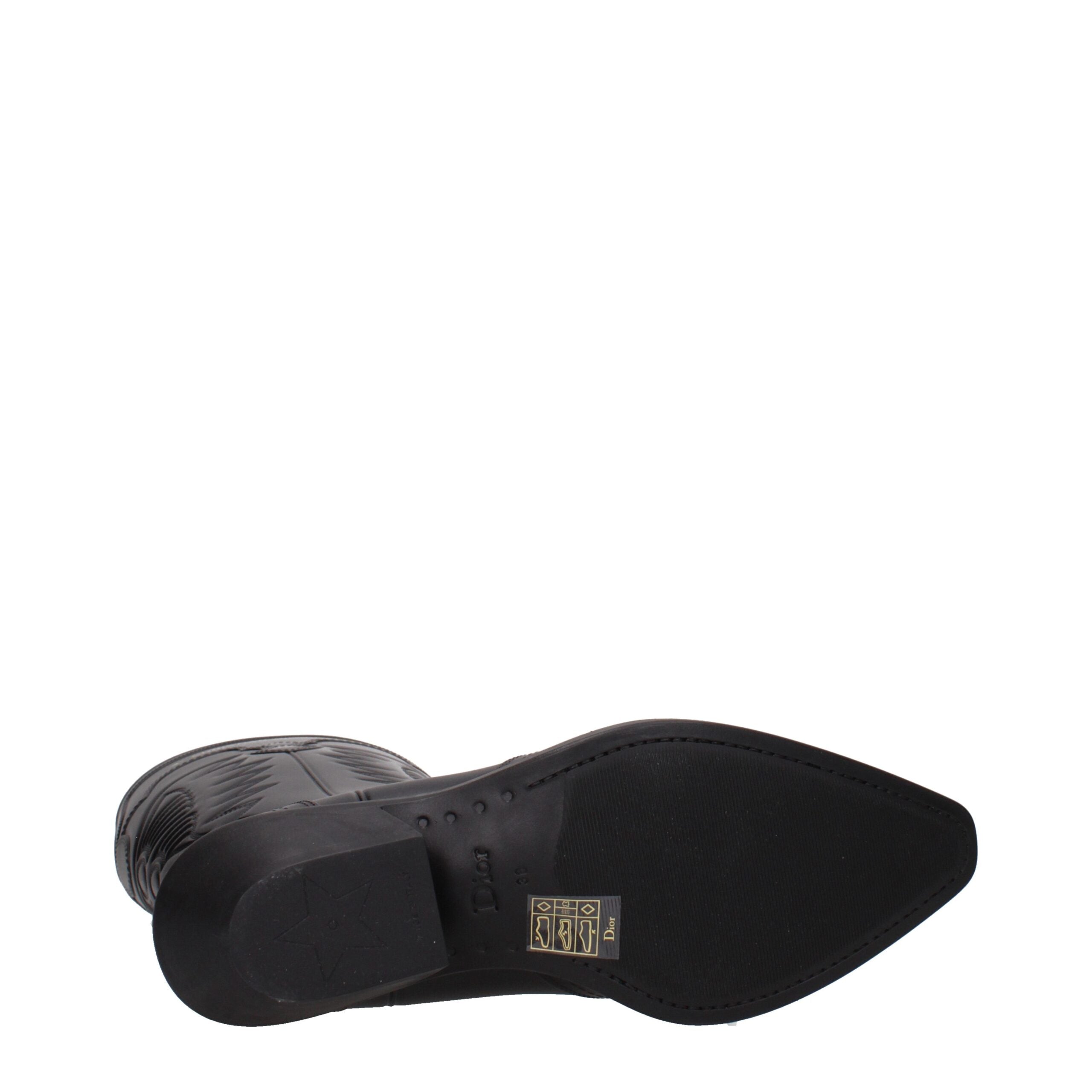 Christian Dior Black Cotton Boots