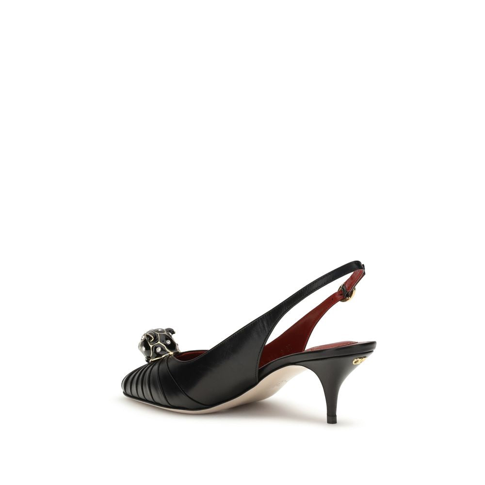 Valentino Garavani Black Leather Pumps
