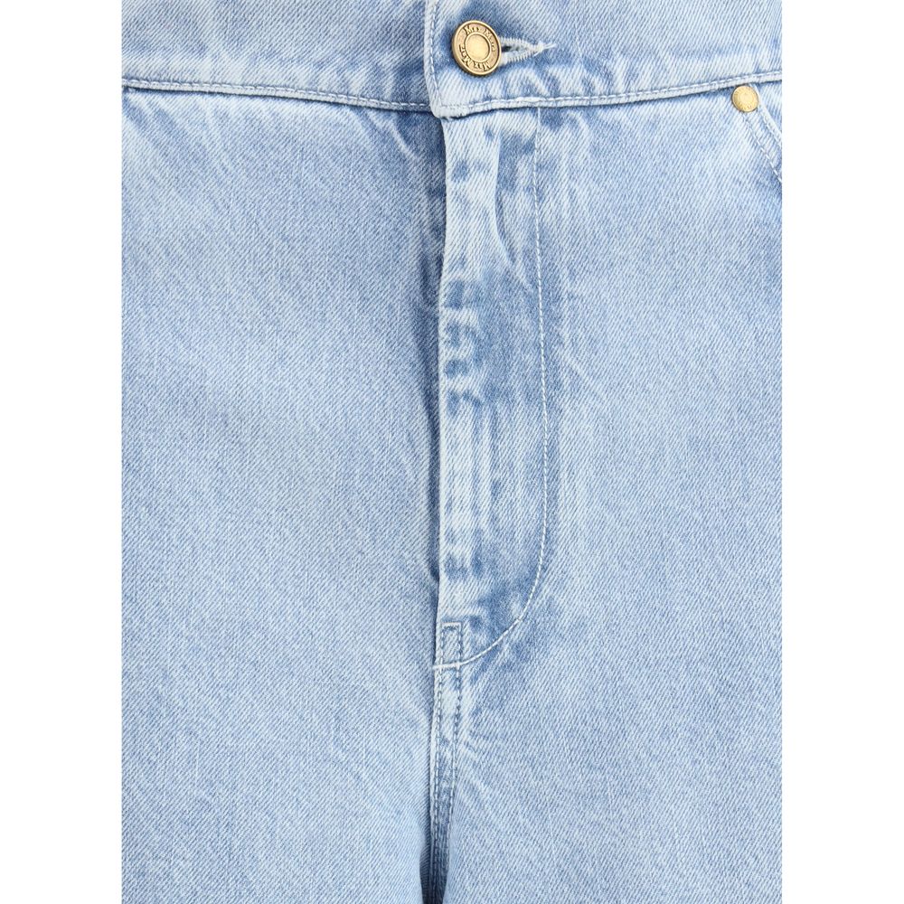 Max Mara Light Blue Cotton Jeans Denim