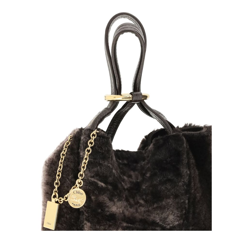 Chloé Brown Fur Shoulder Bag