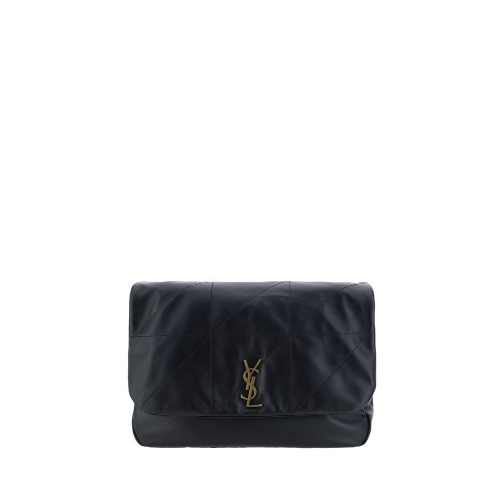 Saint Laurent Black Lamb Ovis Aries Aries Shoulder Bag