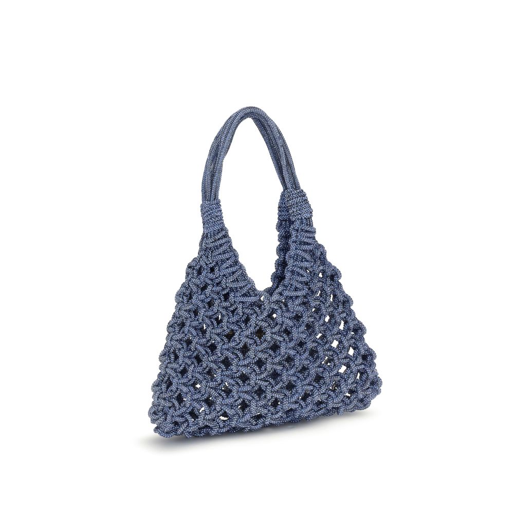 HIBOURAMA Blue Resin Handbag