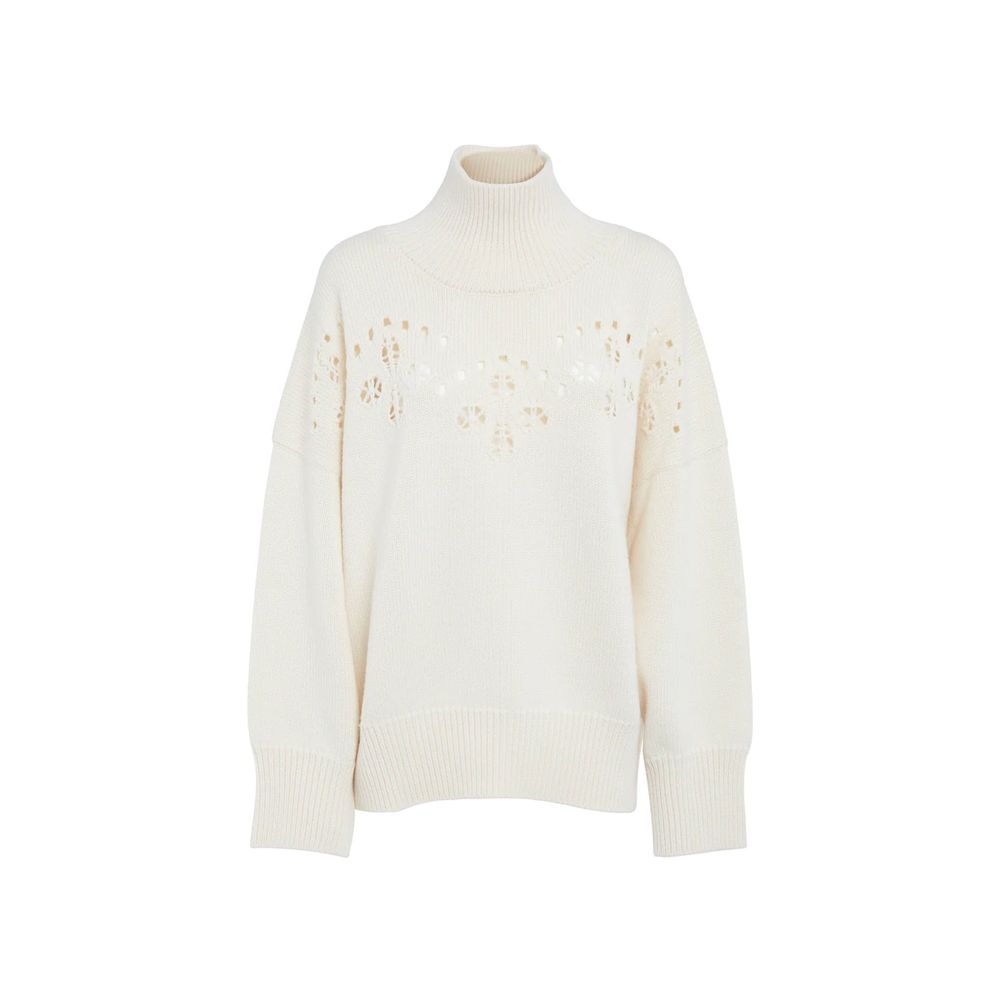 Chloé White Wool Sweater