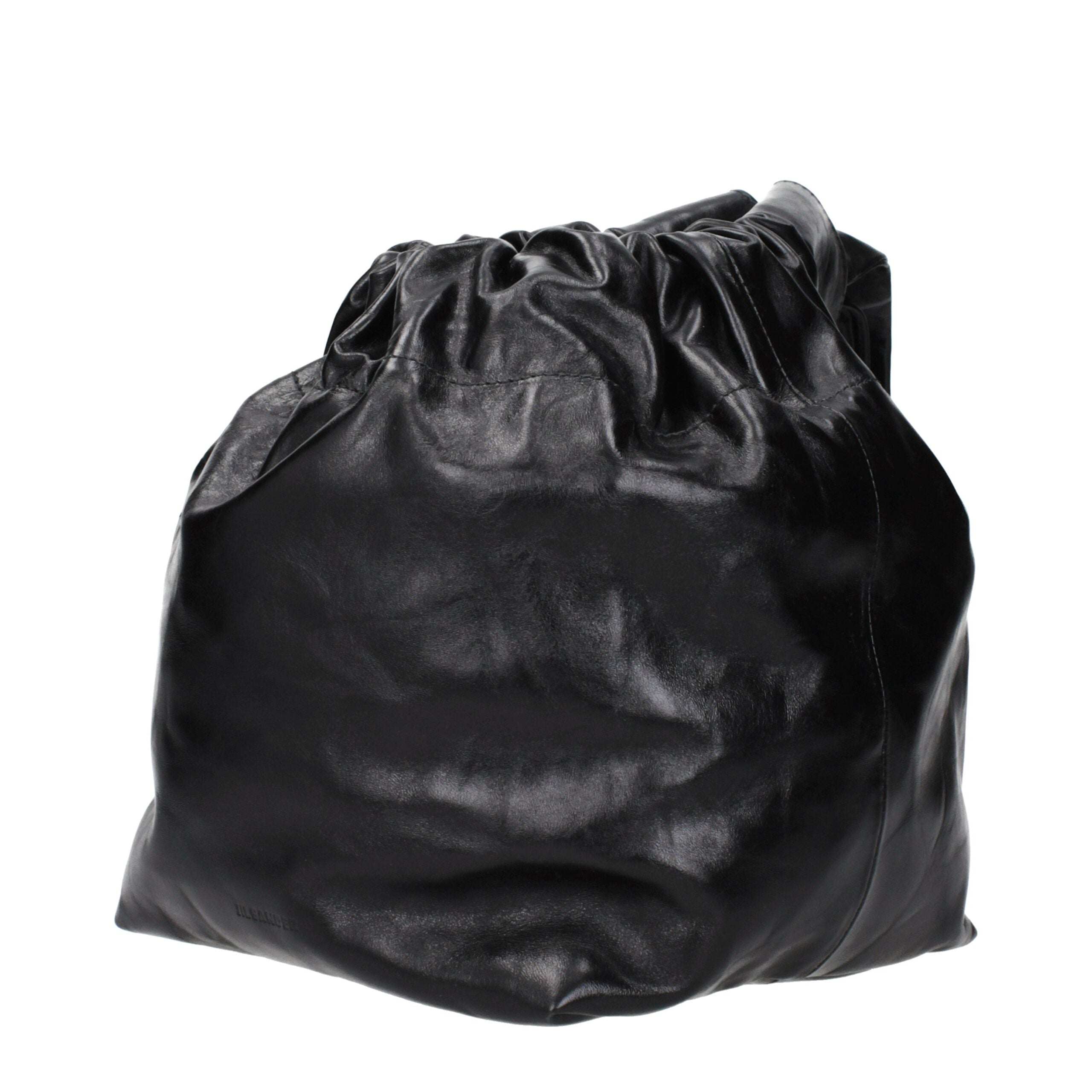 Jil Sander Black Leather Handbag