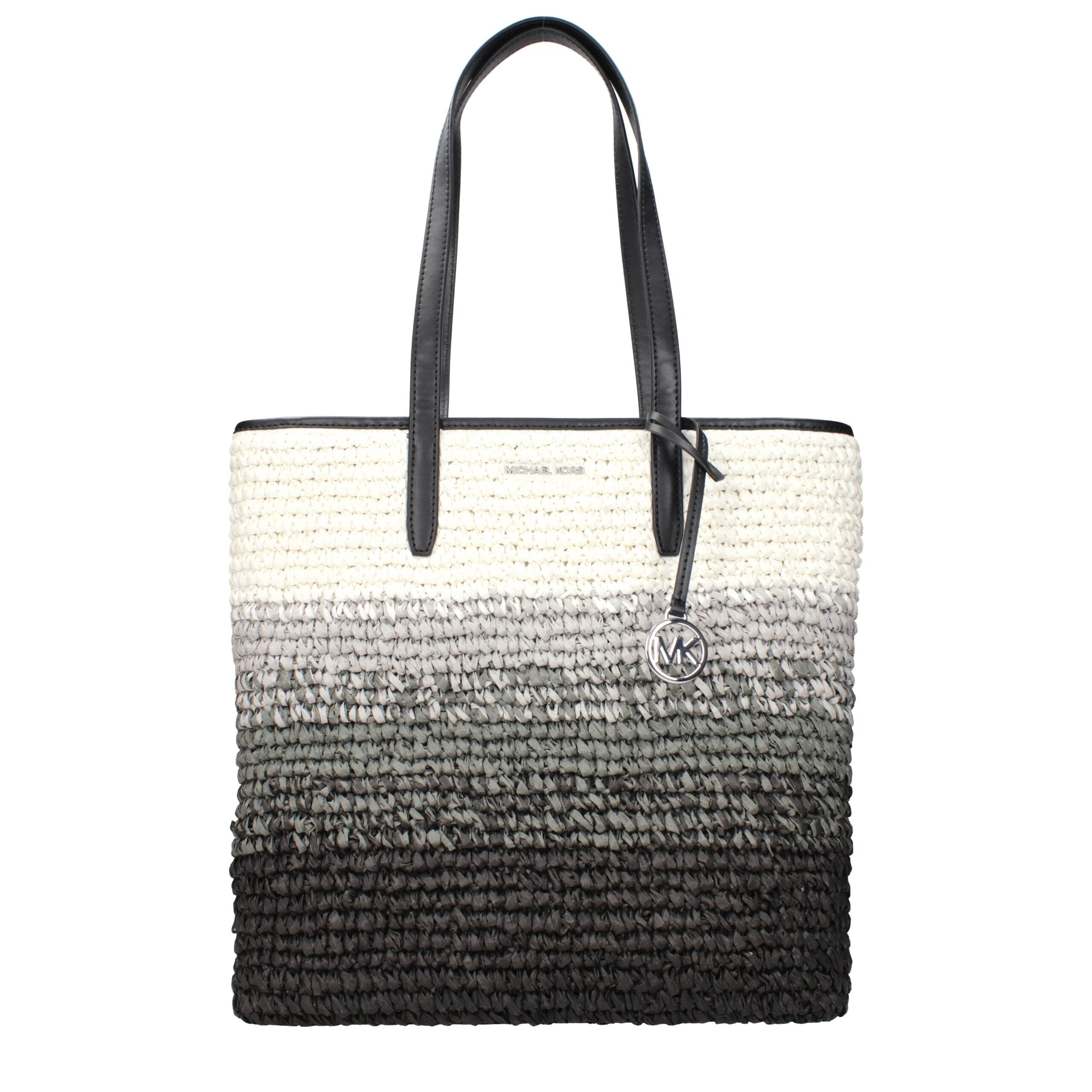 Michael Kors Black Raffia Shoulder Bag
