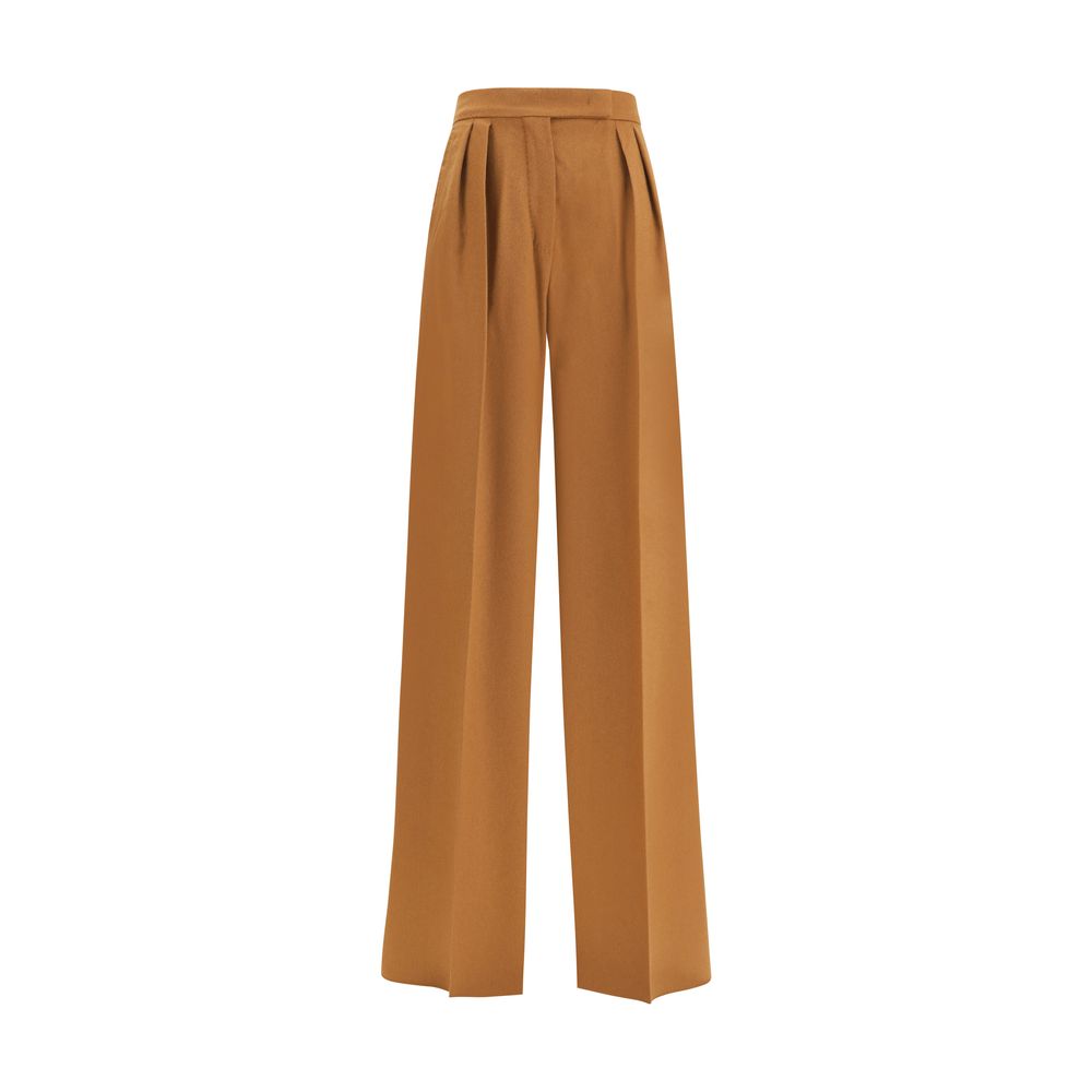 Max Mara Beige Camel Hair Casual Pants