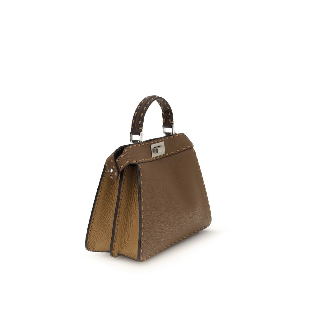Fendi Brown Leather Shoulder Bag