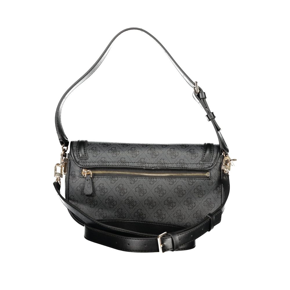 Guess Jeans Nero Poliuretano Women Handbag