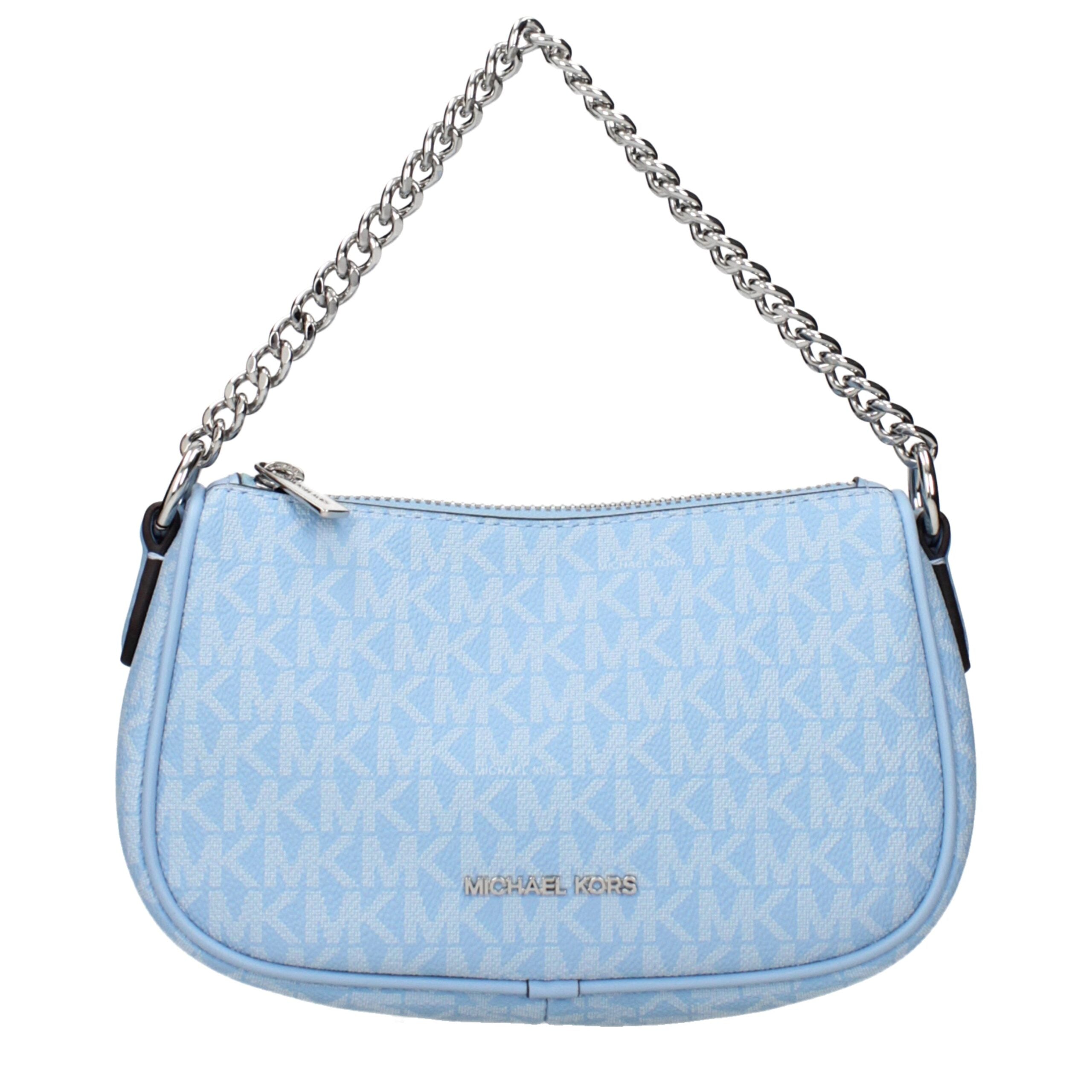 Michael Kors Light Blue Fabric Handbag