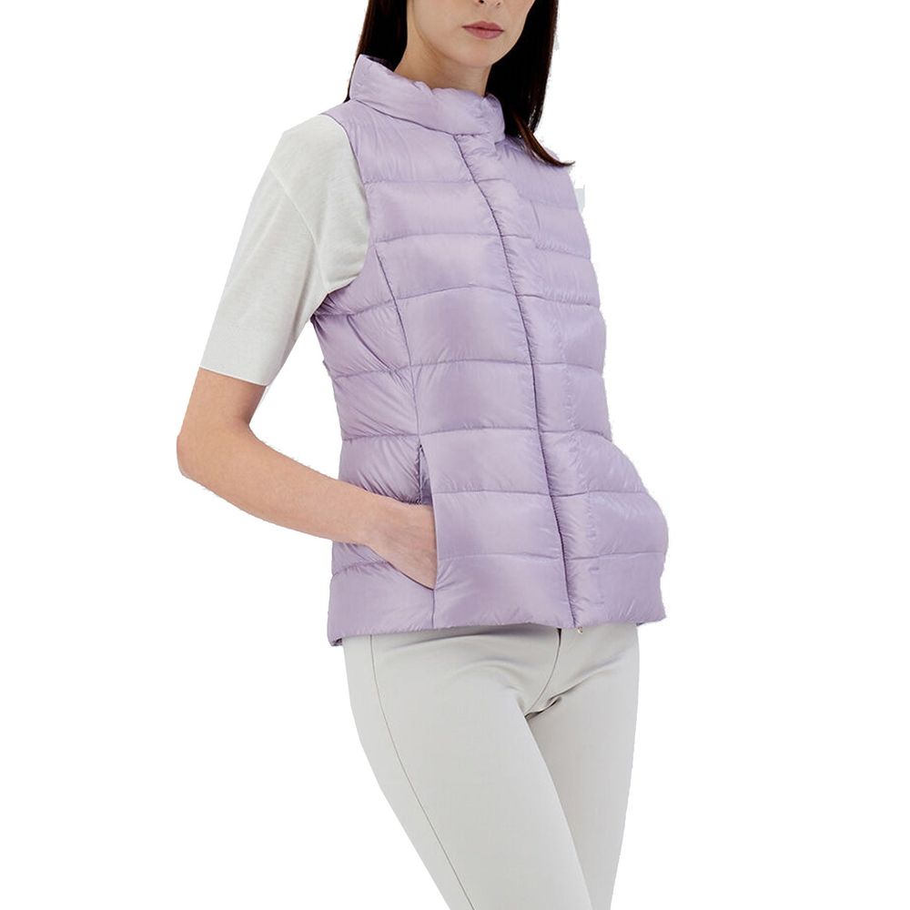 Herno Purple Polyamide Sleveless Jacket