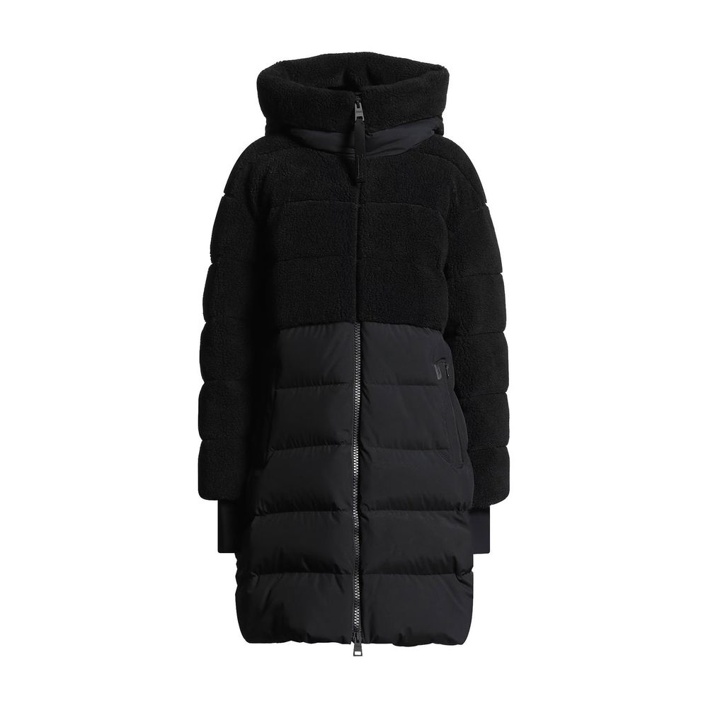 Herno Black Polyamide Coat