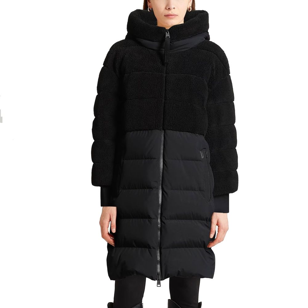 Herno Black Polyamide Coat