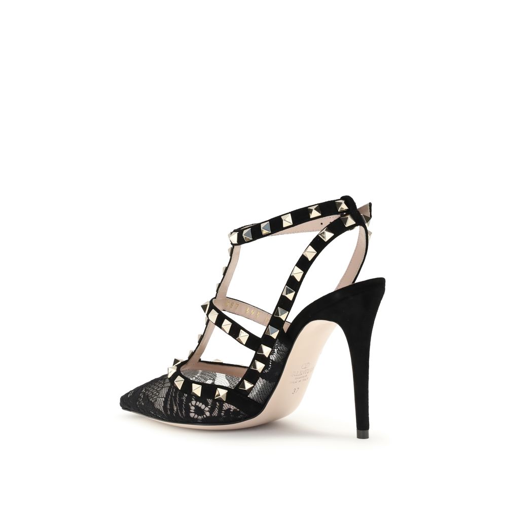 Valentino Garavani Black Fabric Pumps