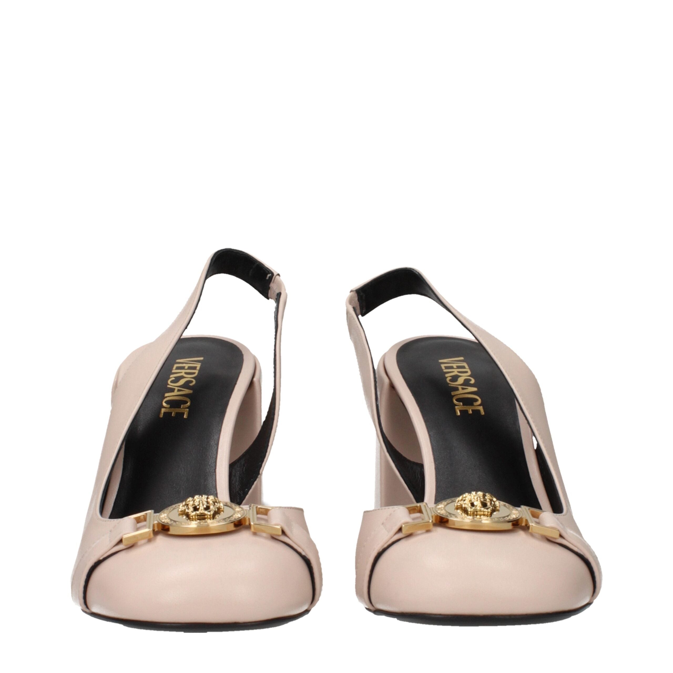 Versace Pink Leather Pumps