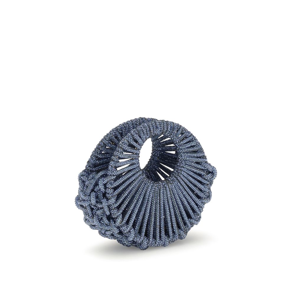 HIBOURAMA Blue Resin Handbag