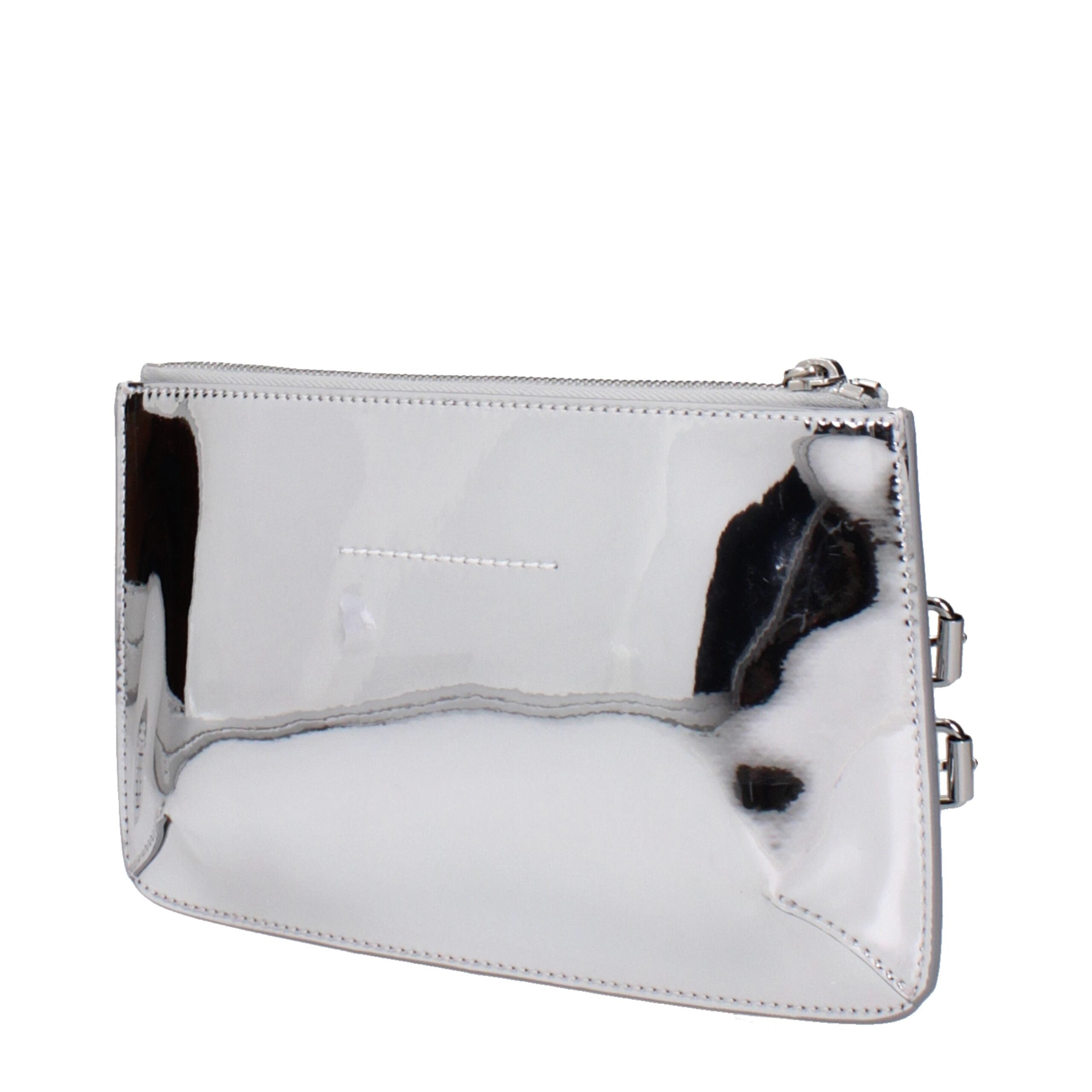 Maison Margiela Gray Leather Clutch Bag