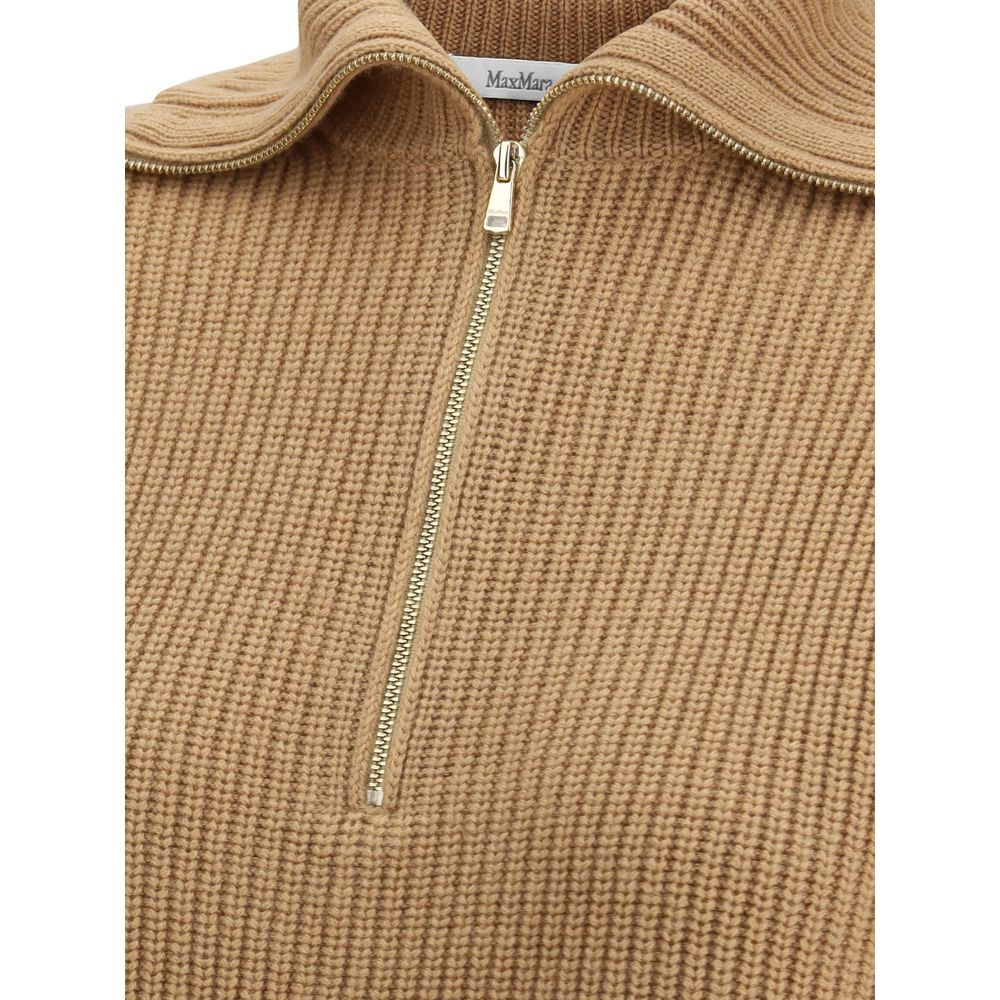 Max Mara Brown Wool Top