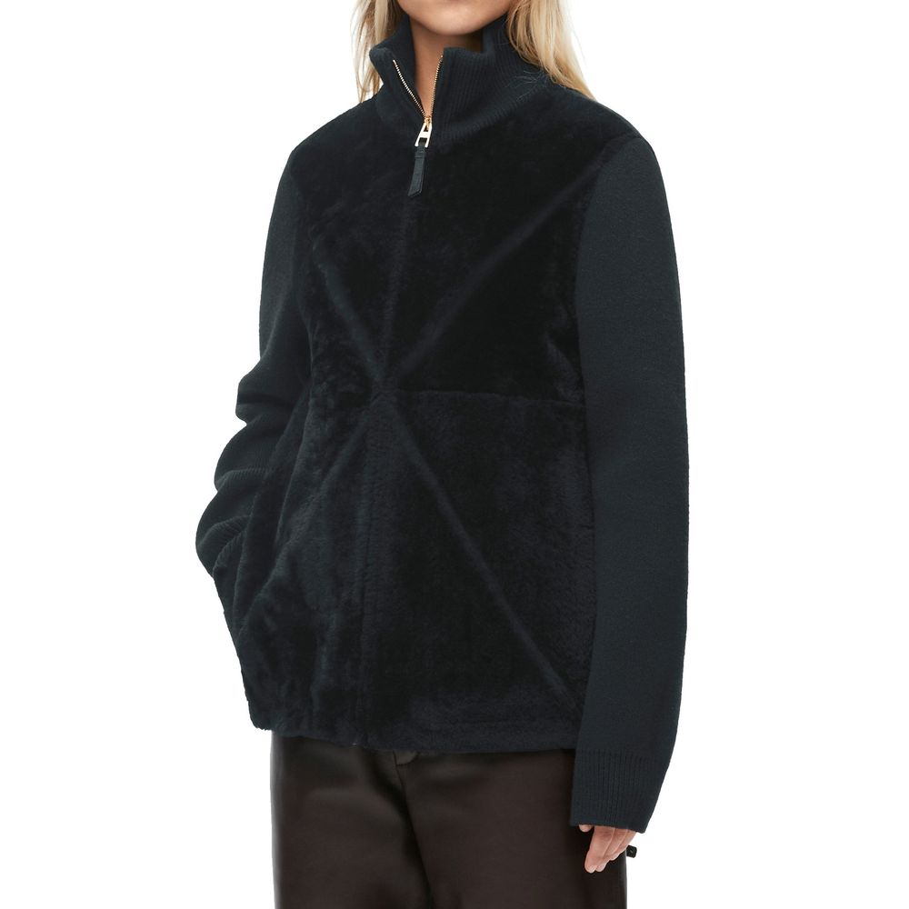 Loewe Black Lamb Fur Clothing