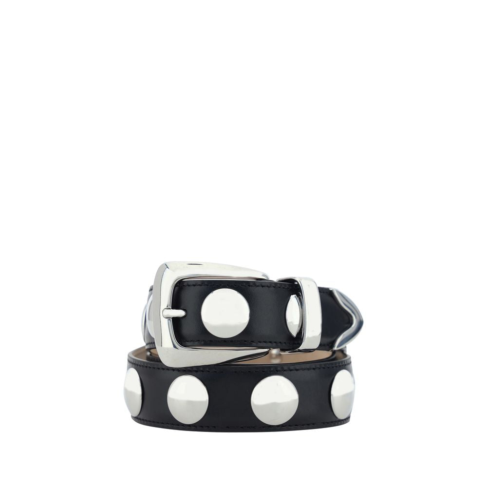 Khaite Black Calf Leather Bos Taurus Regular Belt