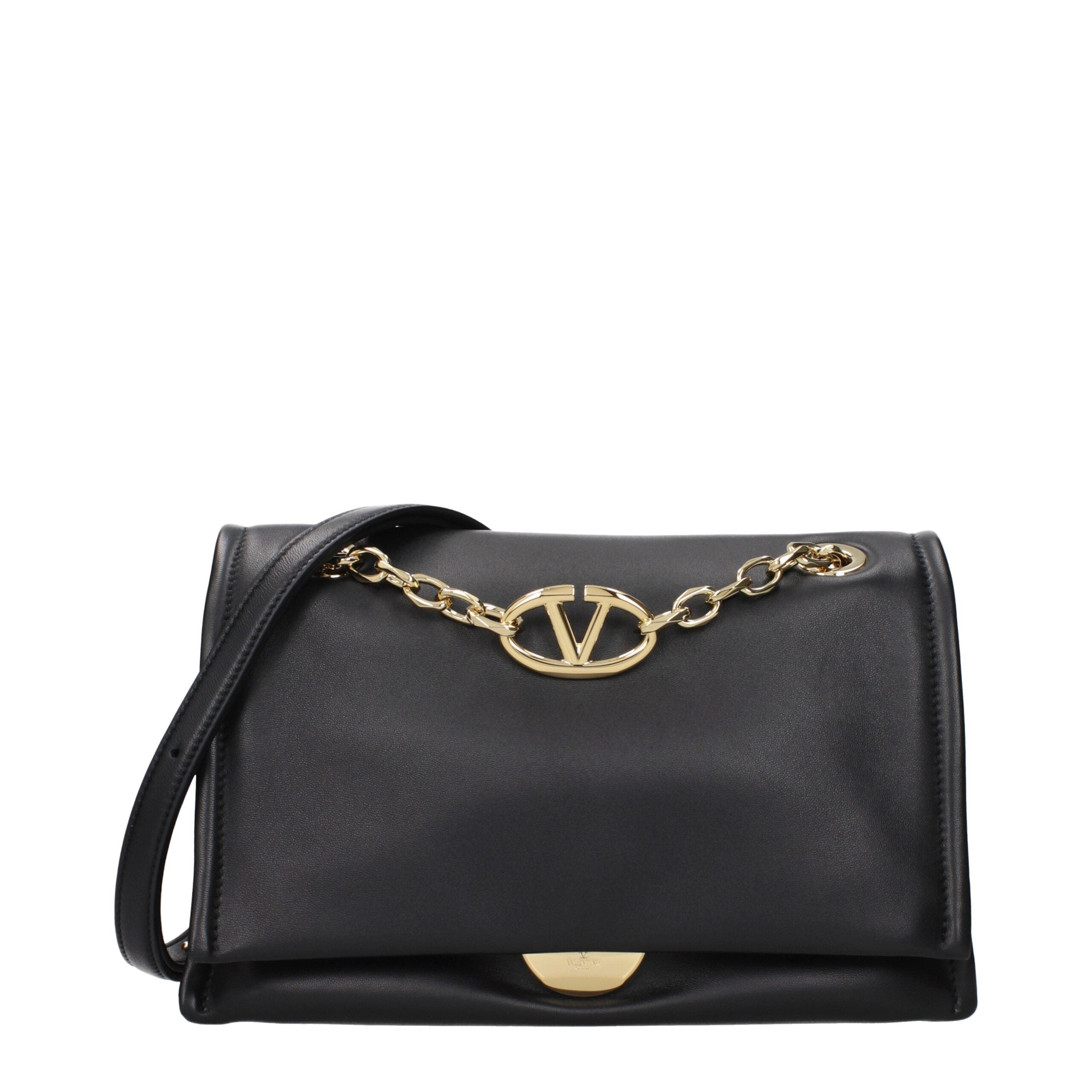 Valentino Garavani Black Leather Crossbody Bag