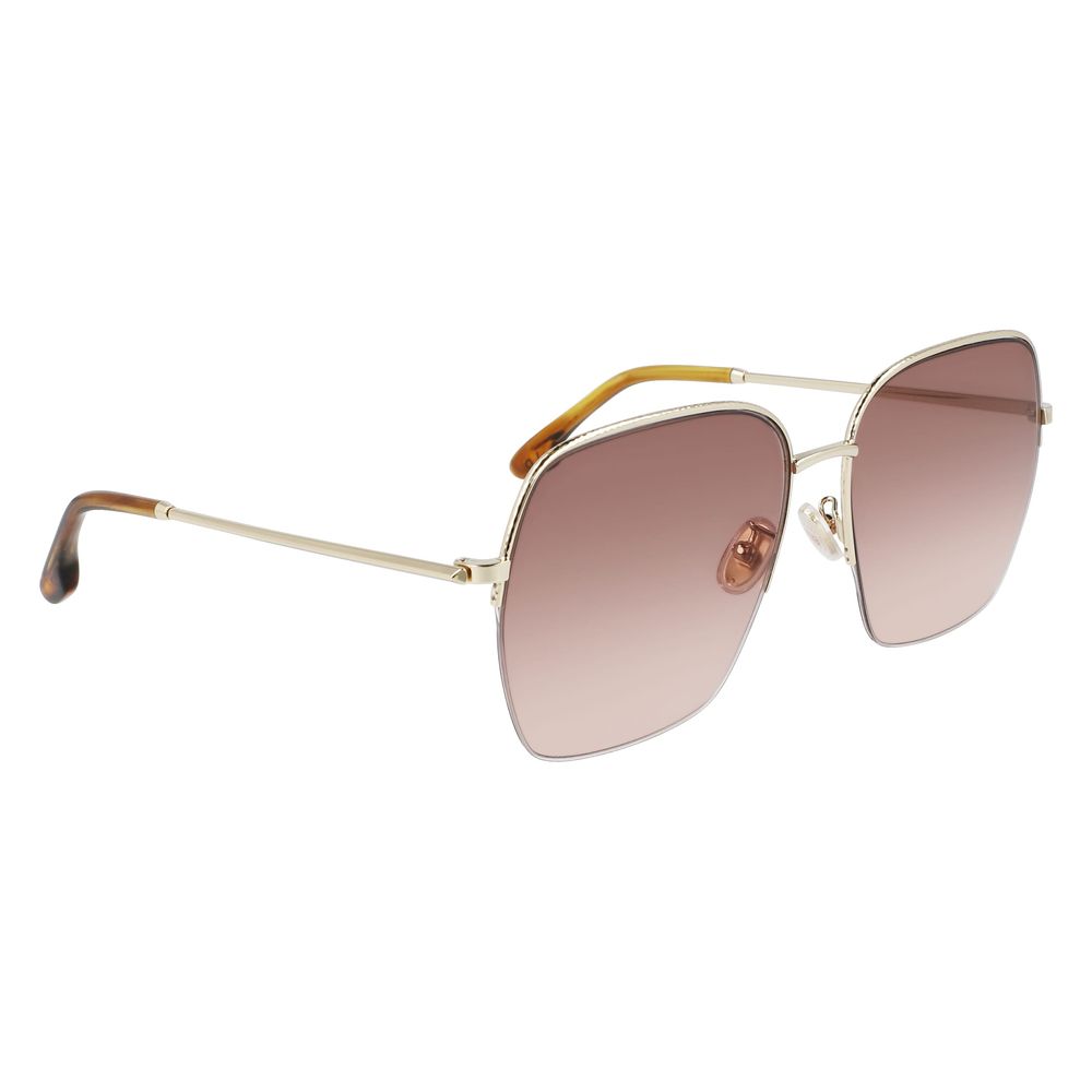 Victoria Beckham Gold Metal Sunglasses