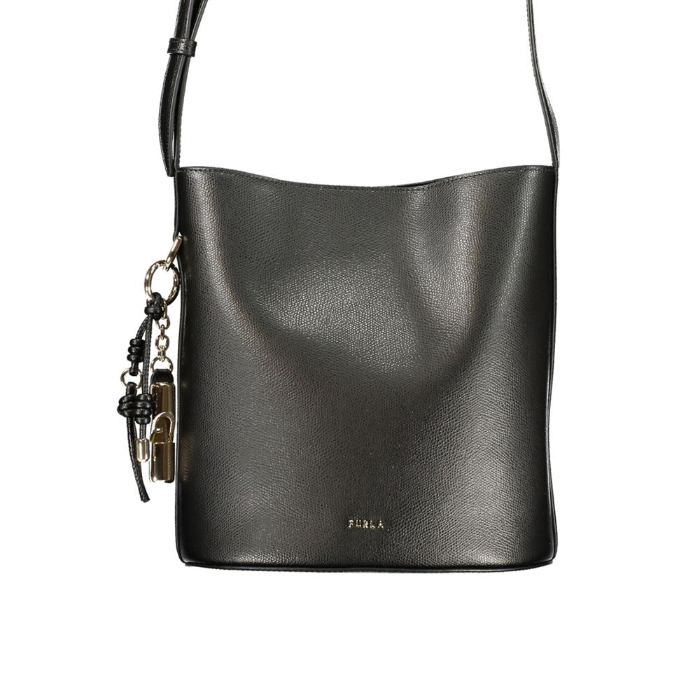 Furla Black Leather Women Handbag