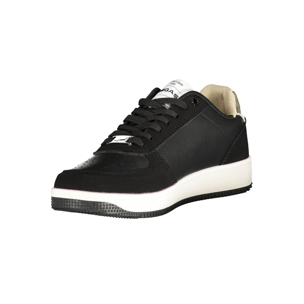 Gas Black Polyurethane Women Sneaker
