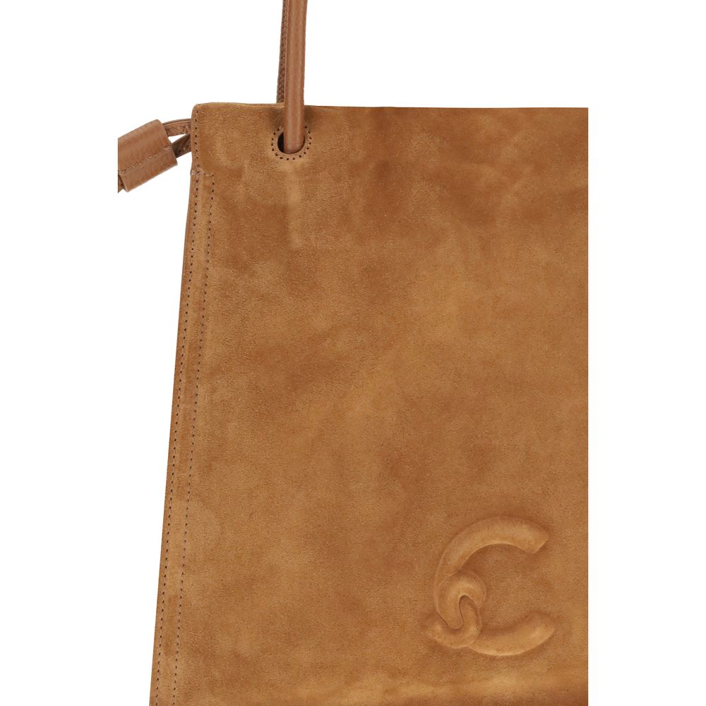 Coccinelle Beige Calf Leather Bos Taurus Handbag