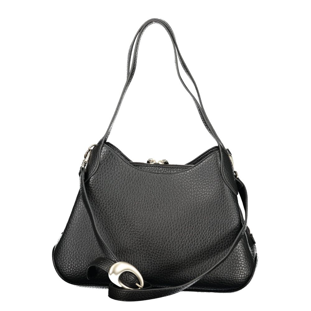 Mario Valentino Black Polyurethane Women Handbag