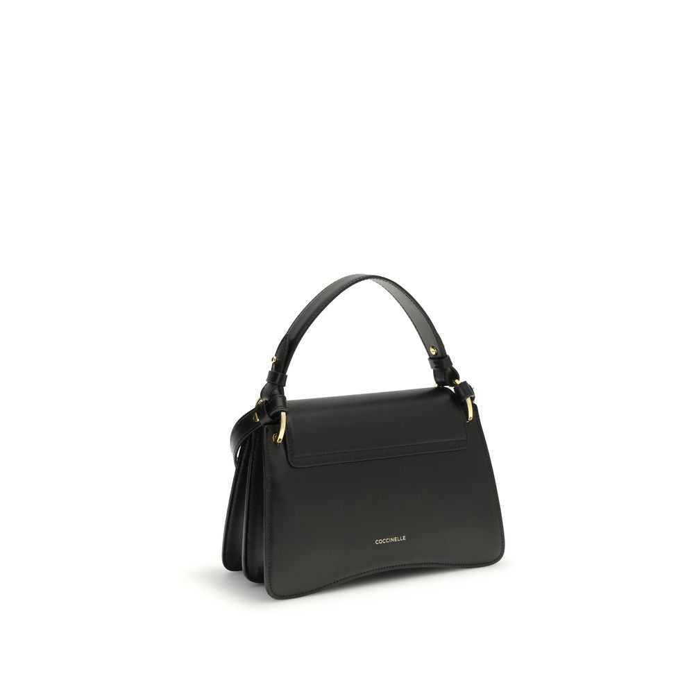 Coccinelle Black Calf Leather Bos Taurus Shoulder Bag