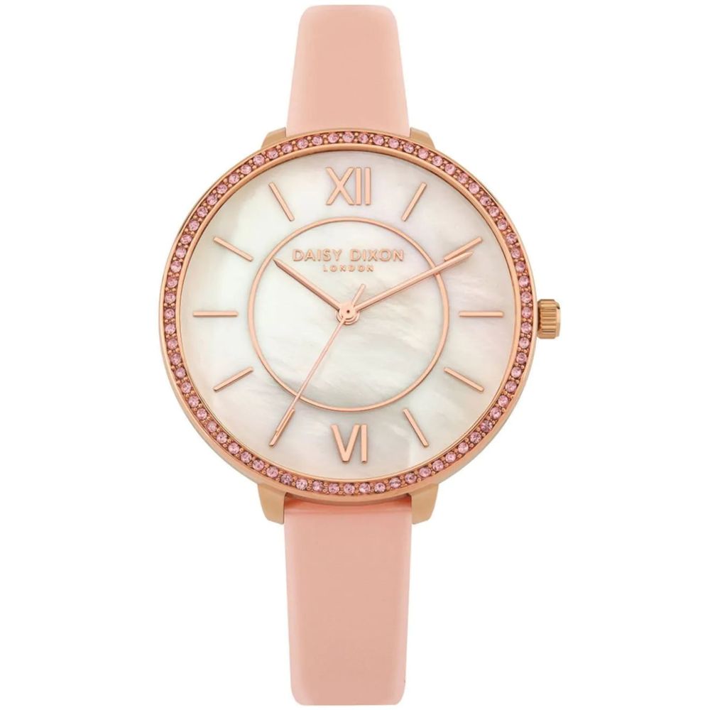 DAISY DIXON Multicolor Leather Dress Watch