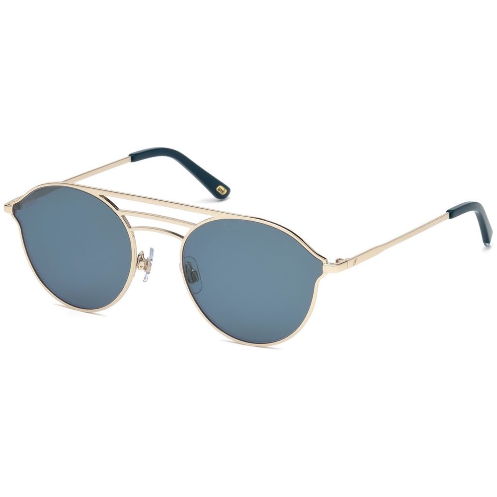 WEB EYEWEAR Gold Metal Sunglasses