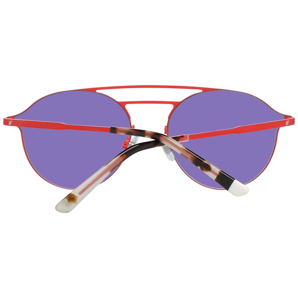 WEB EYEWEAR Red Metal Sunglasses