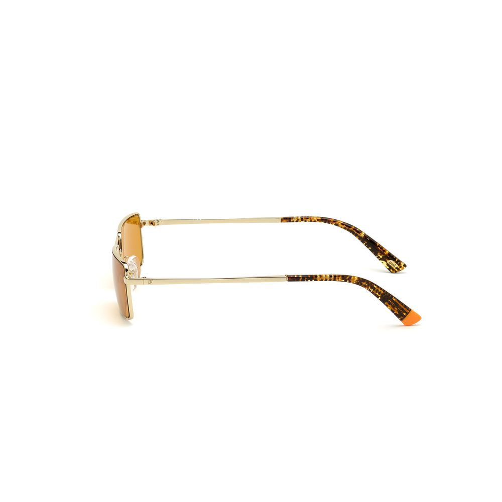 WEB EYEWEAR Gold Metal Sunglasses