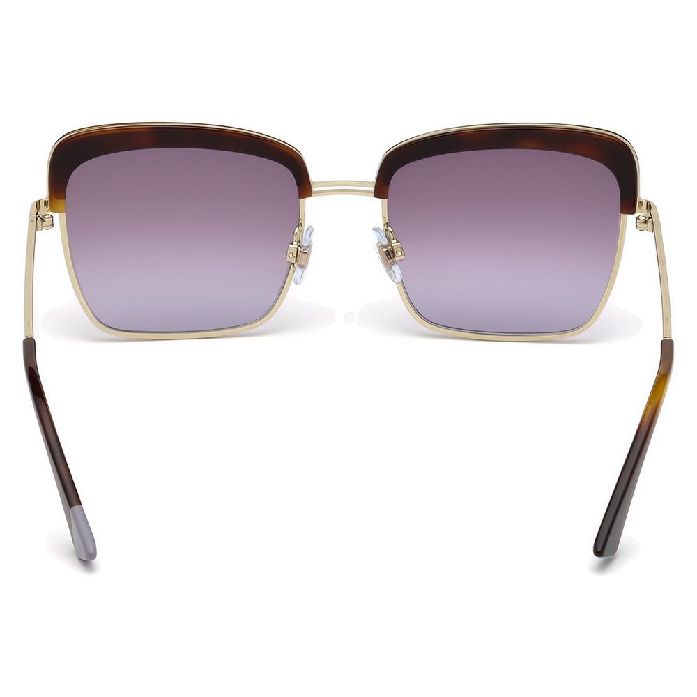WEB EYEWEAR Gold Metal Sunglasses