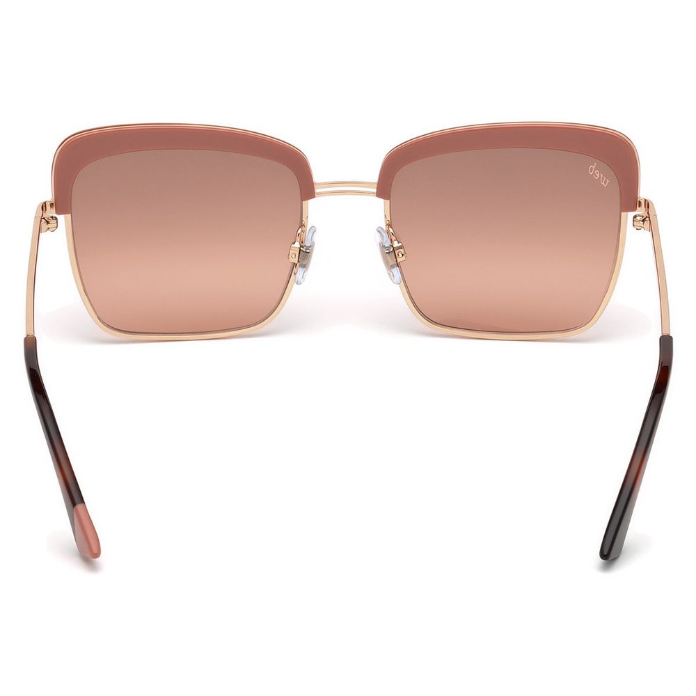 WEB EYEWEAR Gold Metal Sunglasses