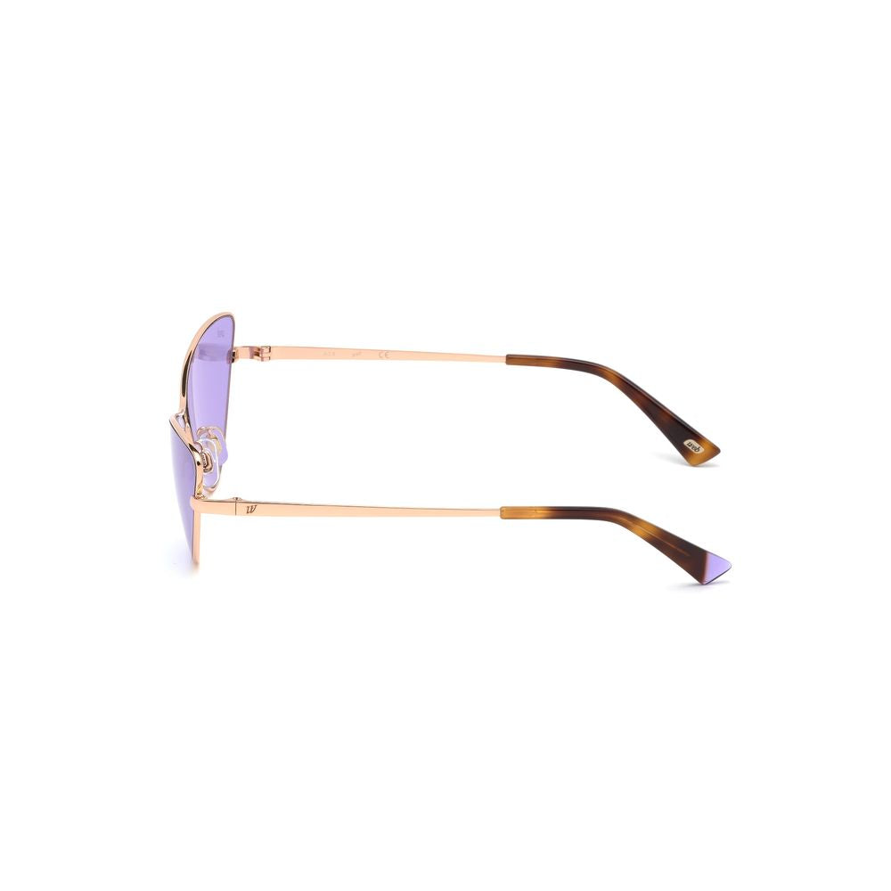 WEB EYEWEAR Gold Metal Sunglasses