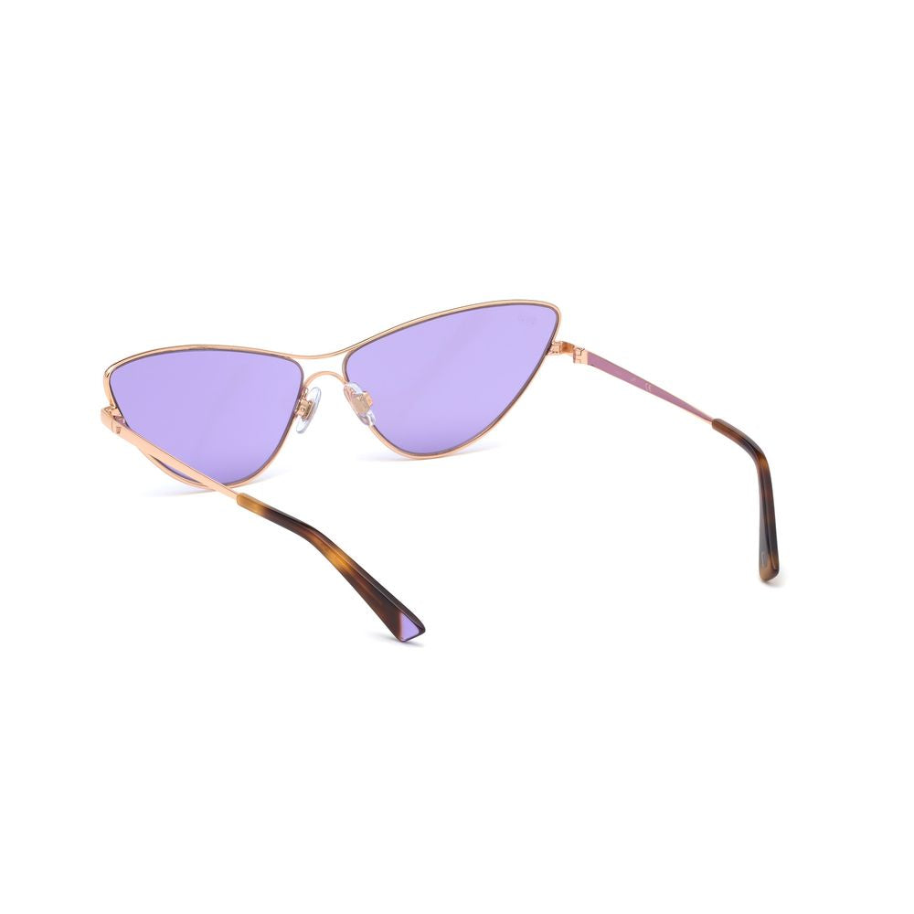 WEB EYEWEAR Gold Metal Sunglasses