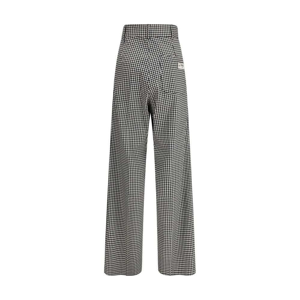 Fiorucci Multicolor Fleece Wool Casual Pants