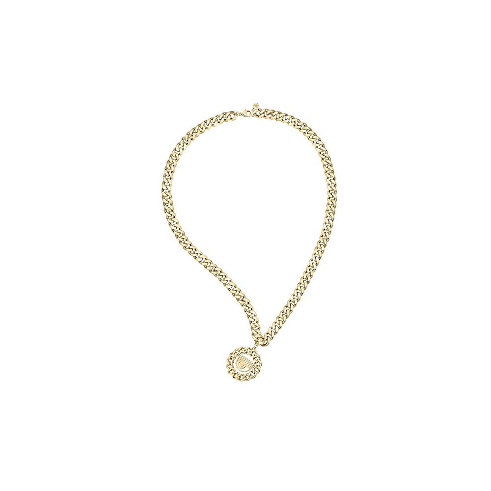 Chiara Ferragni Gold Stainless Steel Necklace