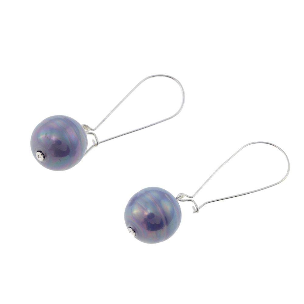 CRISTIAN LAY Blue Stainless Steel Earrings
