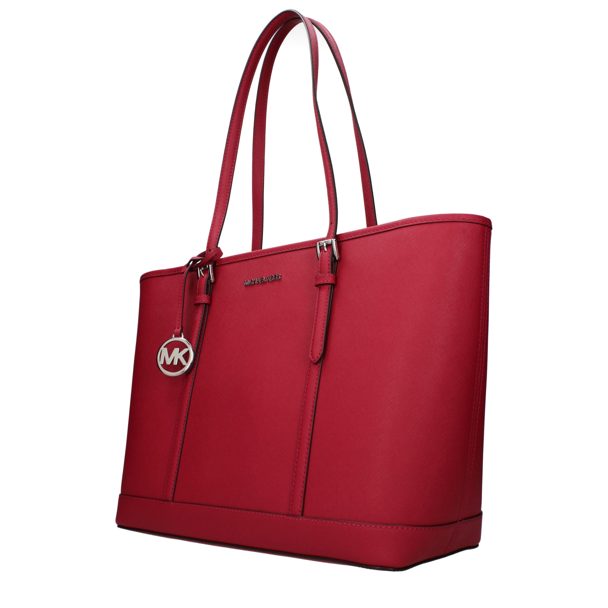 Michael Kors Red Leather Shoulder Bag