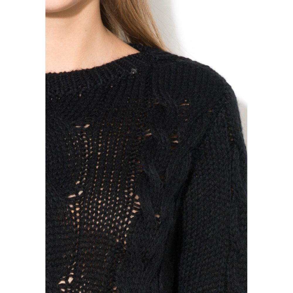 Gas Black Wool Sweatshirt