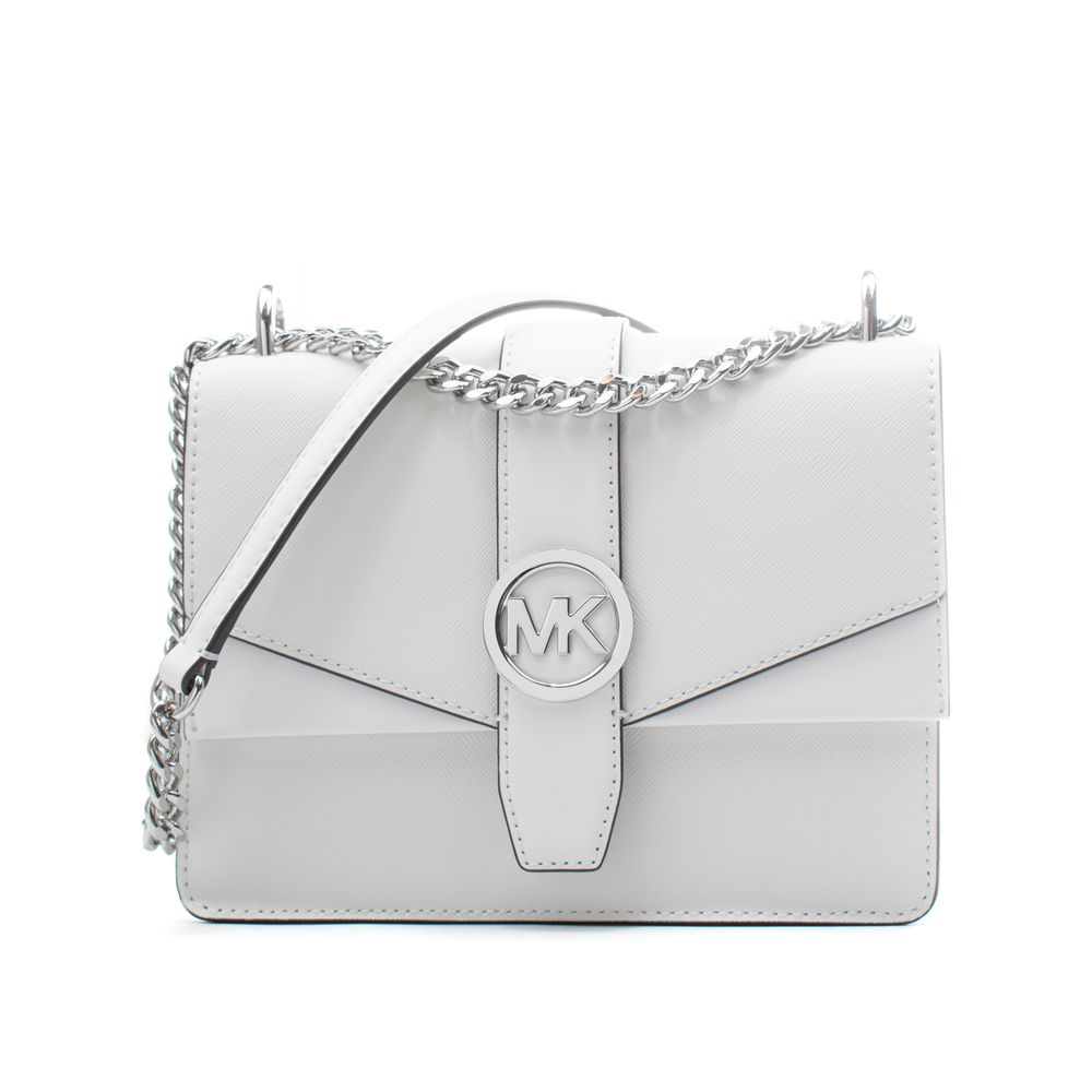 Michael Kors White Leather Shoulder Bag