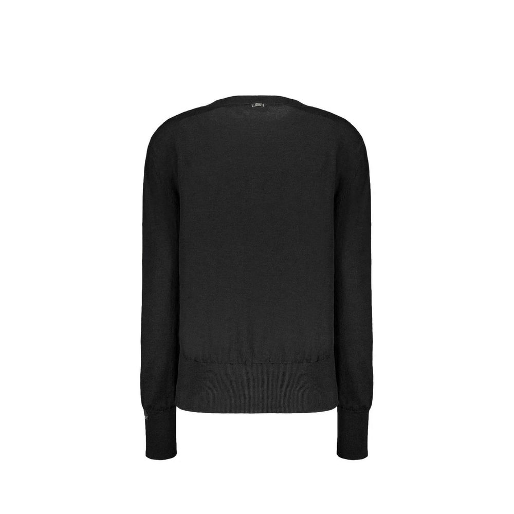 Herno Black Virgin Wool Sweatshirt