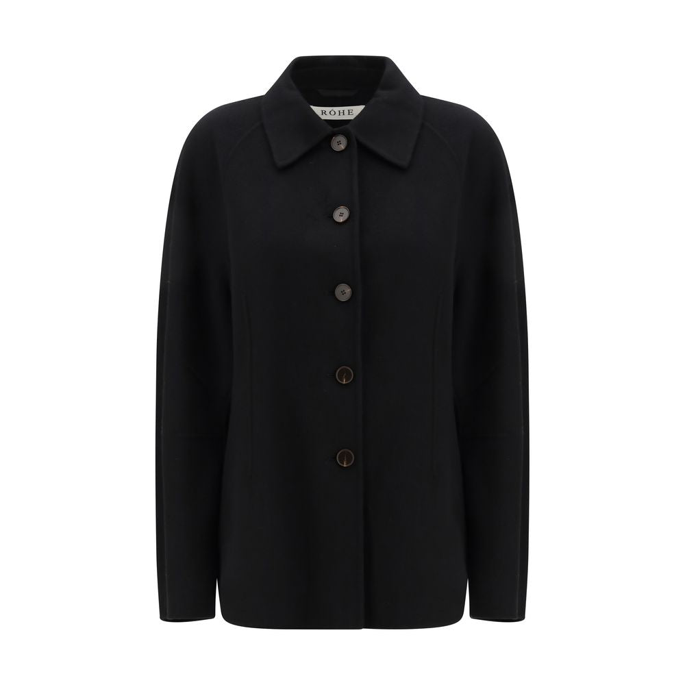 Rohe Black Wool Coat