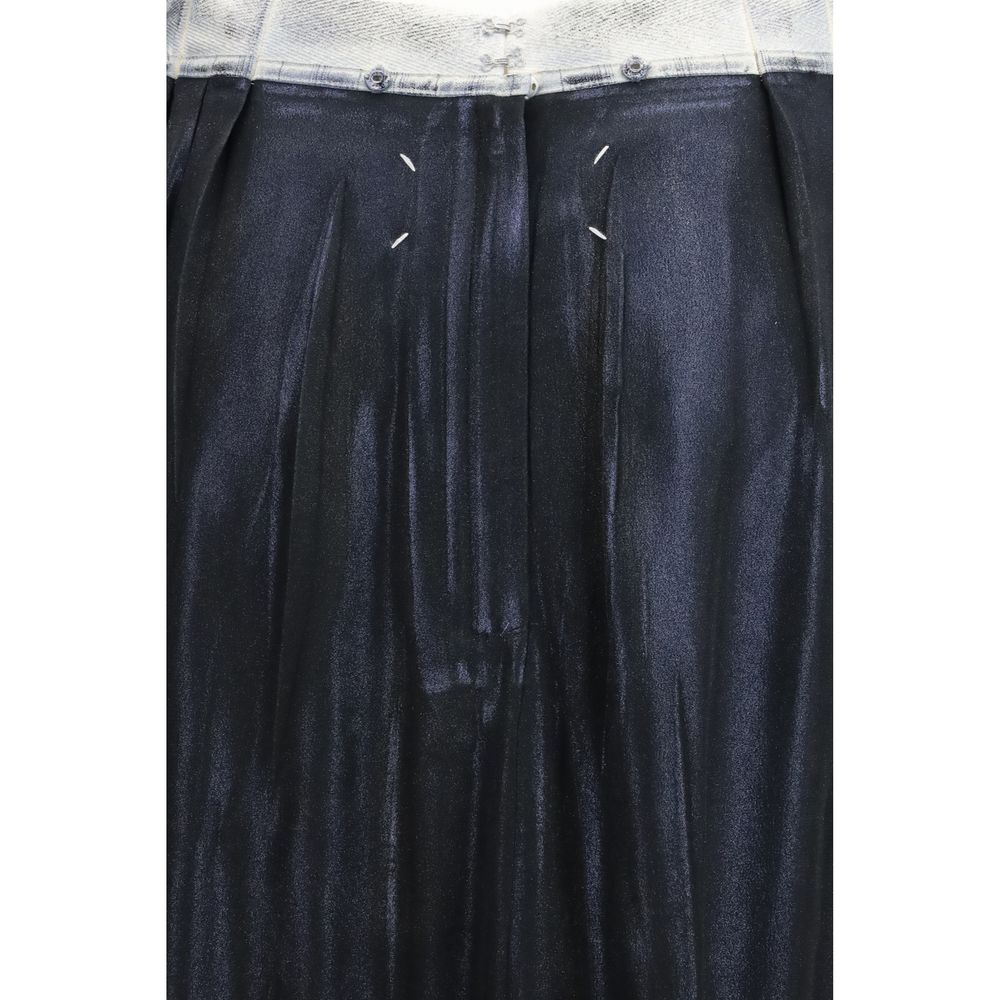 Margiela Blue Acetate Midi Skirt